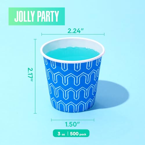 500Pack ] 3 oz Paper Cups (500 Count)