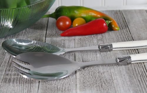 Laguiole Connoisseur Faux Ivory Salad Servers