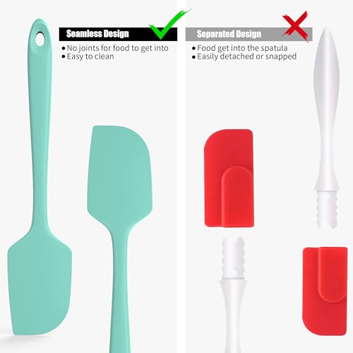 600°F Heat Resistant Silicone Spatula Scrapers (4 Count)