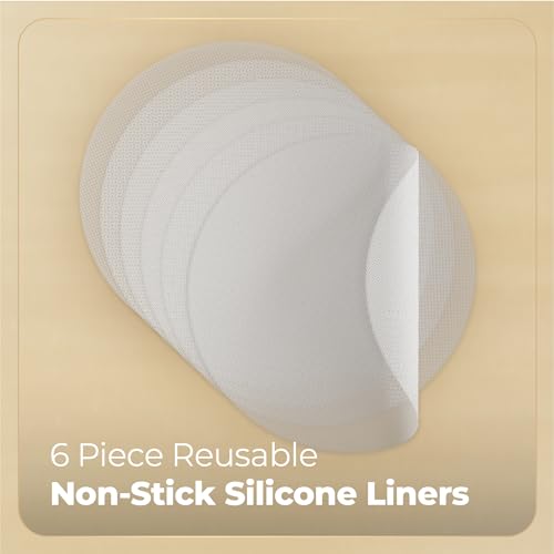 Bamboo Steamer Silicone Liners 10 (6 Count)