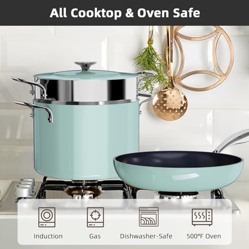 Lux 13pc Forged Lightweight Nonstick Ceramic Cookware Set