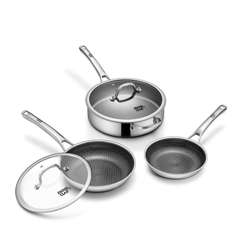 Frying Pans Nonstick Set with Lid