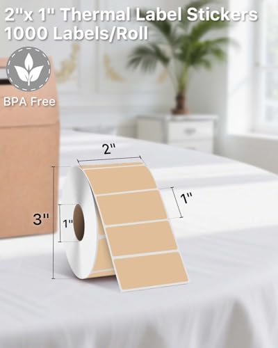 2x1 Inch Thermal Labels