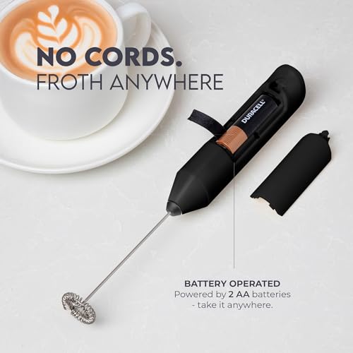 Powerful Milk Frother AA Batteries Included