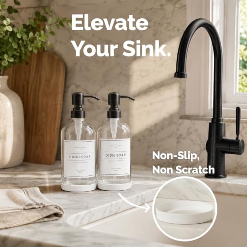 Clear Glass Soap Dispenser (2 Count)