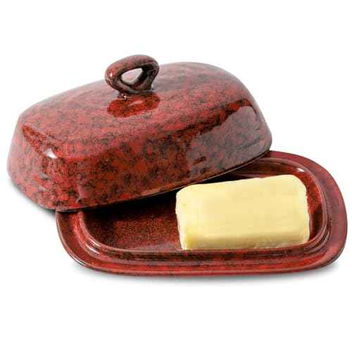 Butter Dish with Lid for Countertop and Refrigerator