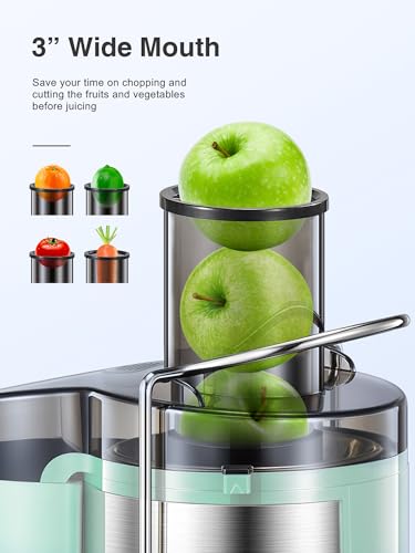 Juicer Machine 800W Centrifugal Juicer with Wide Mouth Feed Chute