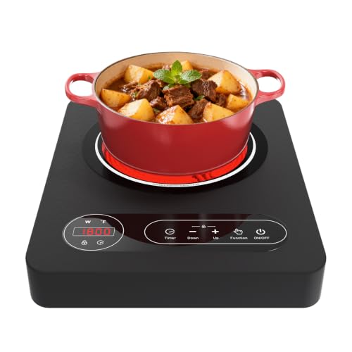 Single Burner Electric Cooktop 1800W