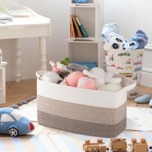 50L Storage Basket Large Blanket Basket Living Room Yellow 3