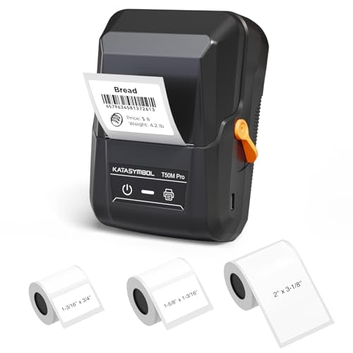 T50M Pro Bluetooth Label Maker Machine with 3 Tapes