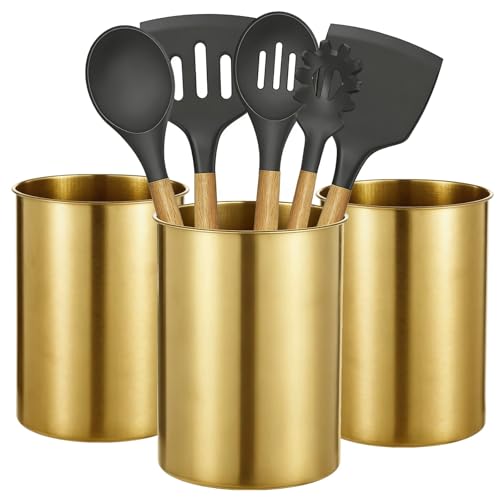 3 PCS Stainless Steel Kitchen Utensil Holders (3 Count)
