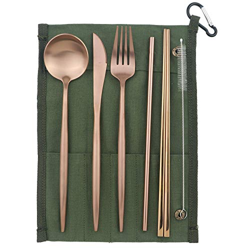 Portable 6 Pieces Flatware Set
