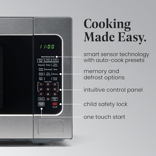 1100W 2.2 cu ft Countertop Microwave Oven With Smart Sensor