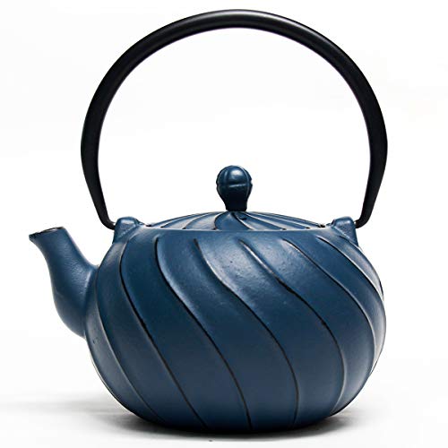 Japanese Cast Iron Tea Kettle with Infuser for Loose Leaf and Tea Bags