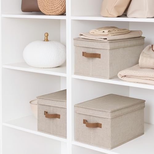 Fabric Storage Bins with Lids (3 Count)