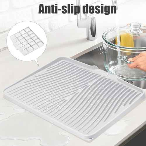 Silicone Dish Drying Mat for Kitchen Counter