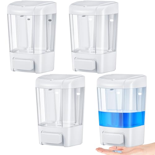 4 Pcs Wall Mounted Soap Dispenser (4 Count)