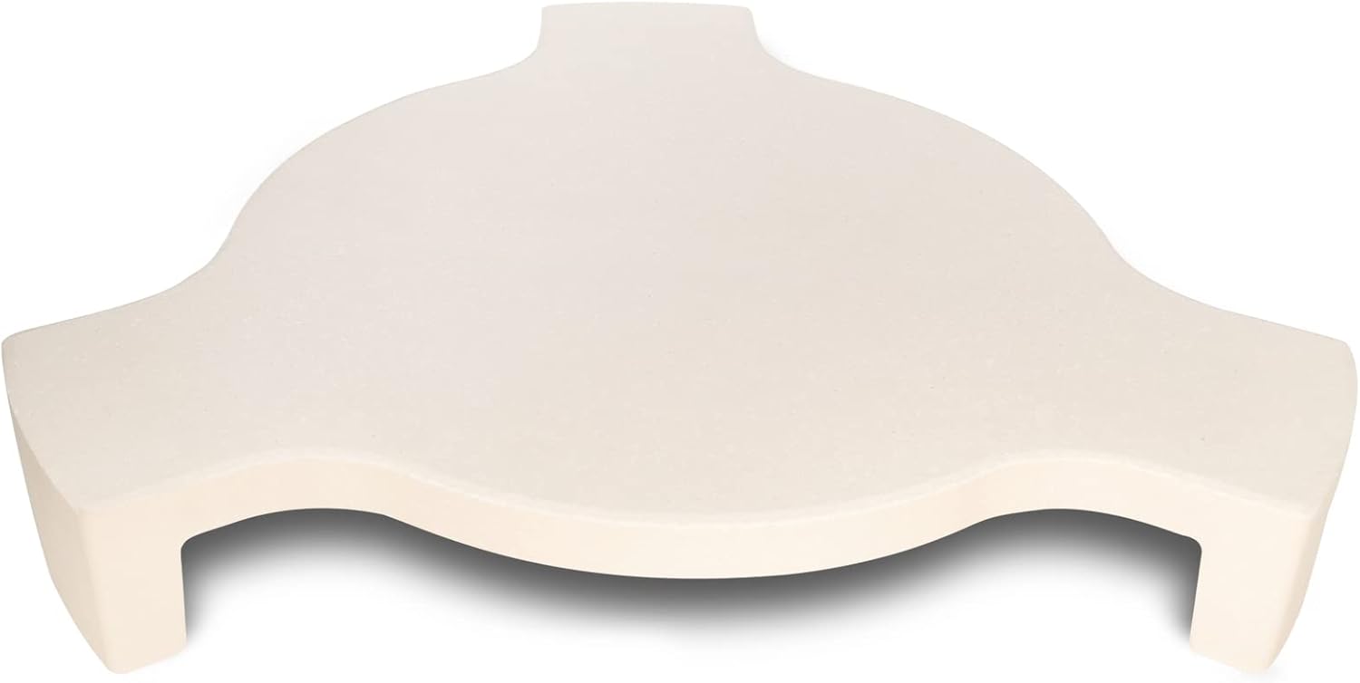Plate Setter Heat Deflector for Large Big Green Egg, Ceramic Pizza Stone Smoking Stone Big Green Egg ConvEGGtor Accessories, Heat Plate Replacement for Any 18" Kamado Grill(L) - Culinary Roots