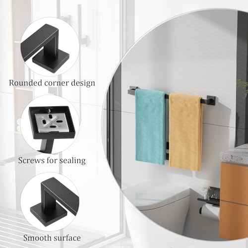 Towel Bar for Bathroom Wall Mounted 24 Inch