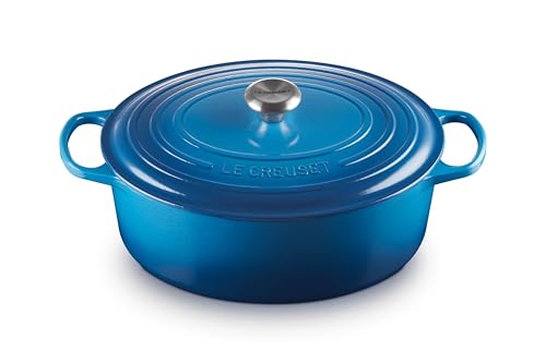 Enameled Cast Iron Oval Dutch Oven