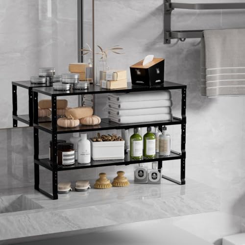 Expandable Spice Rack & Kitchen Cabinet Organizer (3 Count)