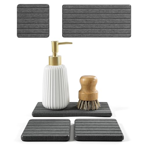 3 Pack Diatomite Stone Sink Tray (3 Count)