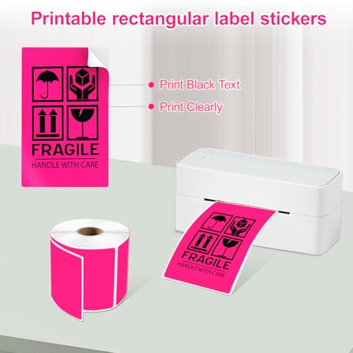 3 X 5 Inch Printable Waterproof Rectangle Color Coding Labels