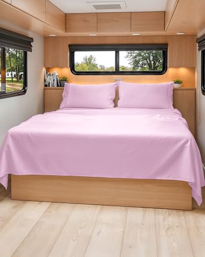 Short Queen Size 4 Piece Bed Sheet Set