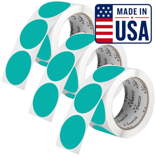 Teal Perforated Round Circle Dot Sticker 2 (3 Count)