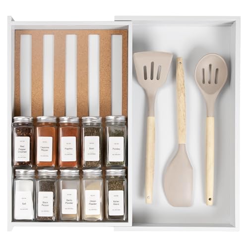Expandable Spice Drawer Organizer