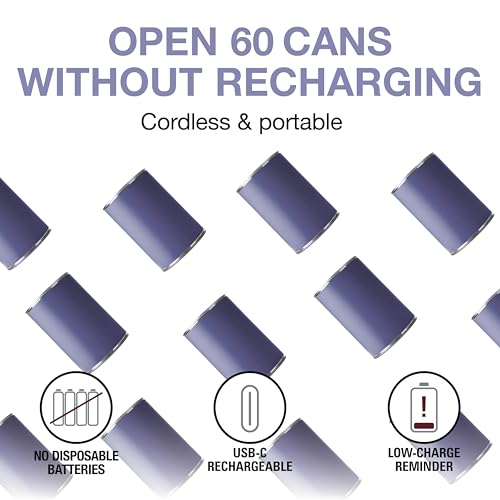 Hands Free Cordless USB Rechargeable Electric Can Opener