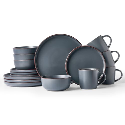 Mercury 16 Piece Dinnerware Set with Mugs