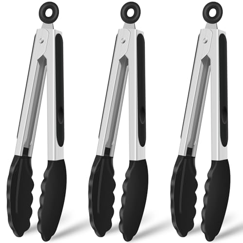 Silicone Serving Tongs for Cooking 9 (3 Count)