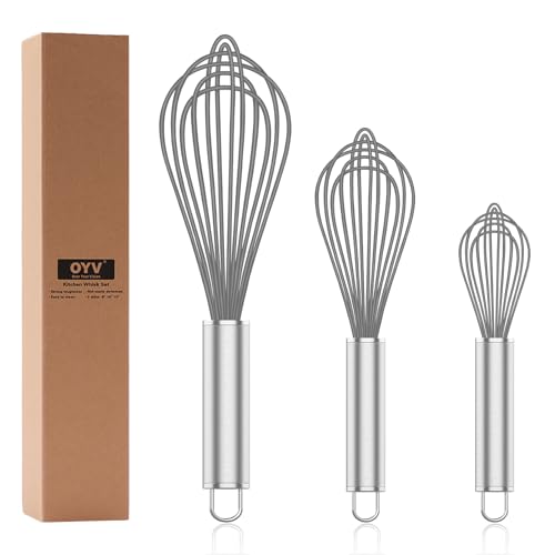 Grey Silicone Whisk Set of 3 (3 Count)