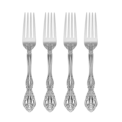 Michelangelo Dinner Forks Silverware Set for 4 (4 Count)