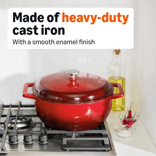 Enameled Cast Iron Dutch Oven Pot with Lid