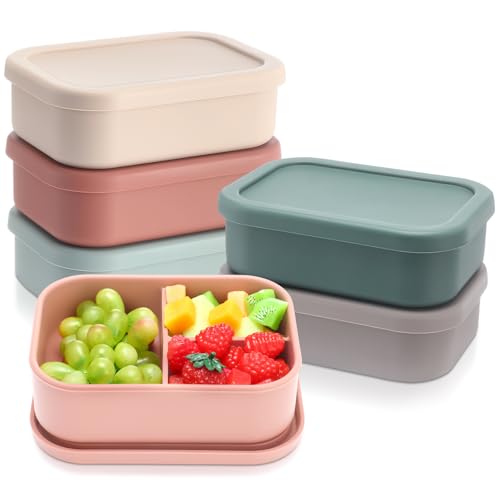 6 Pcs Silicone Bento Box (6 Count)