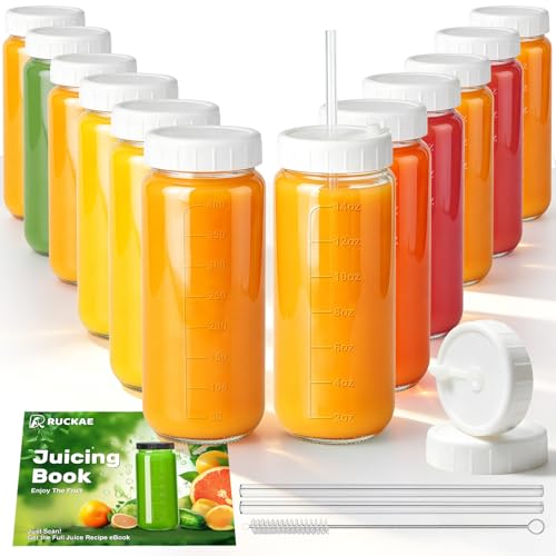 Glass Juice Bottles (10 Count)