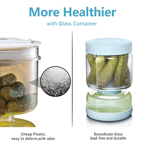 Pickle Jar with Strainer Flip (34 Fl Oz)