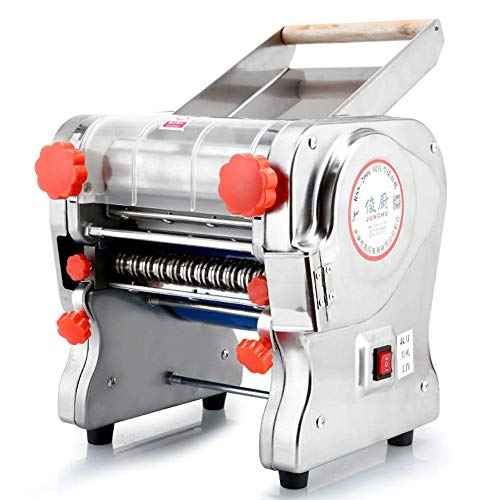 Hengwei 750W 110V Stainless Steel Commercial Electric Noodle Making Pasta Maker Dough Roller Noodle Cutting Machine