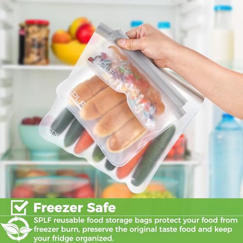 18 Pack Reusable Food Storage Bags Dishwasher Safe