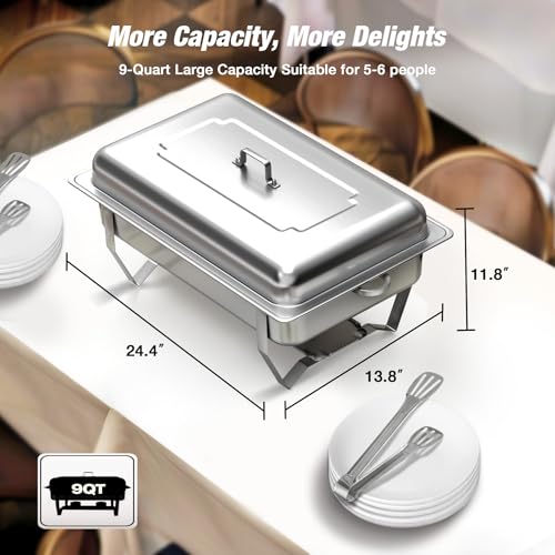 9QT Chafing Dishes for Buffet (2 Count)