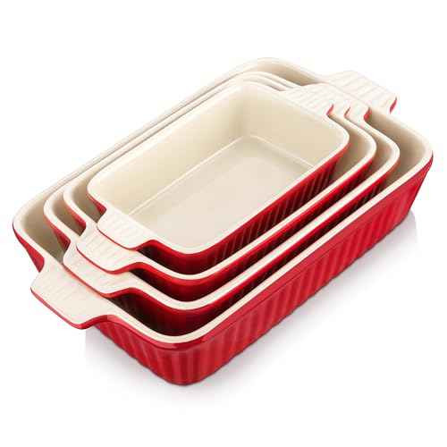 Ceramic Casserole Baking Dishes Set of 4 (4 Count)
