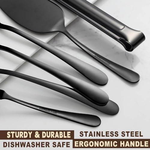 Black 20 Piece Serving Set (20 Count)