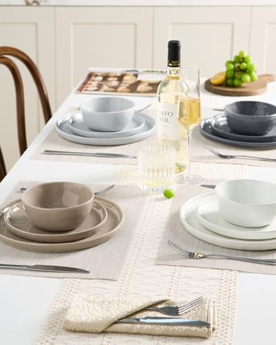 Mars Stoneware Dinnerware Set for 4