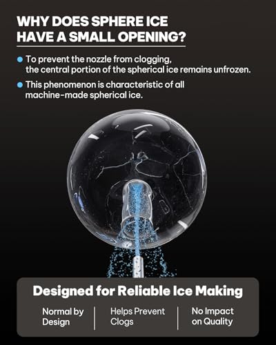2" Sphere Clear Ice Maker Countertop (144 Count)