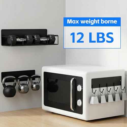 5 Pack Multifunctional Magnetic Shelves for Refrigerator Spice Rack & Washing Machine Organize (5 Count)