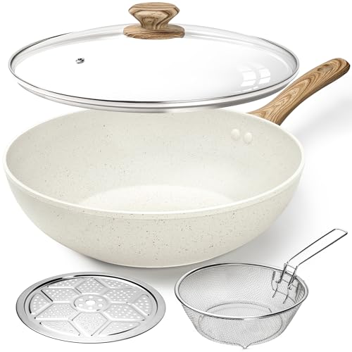 12 Inch Wok Pan with Lid
