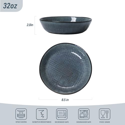 Moonlight 8.5 Inch Pasta Bowls Set of 4 (4 Count)