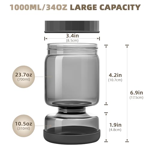 Pickle Jar with Strainer Flip (34 Fl Oz)